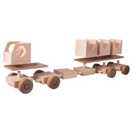 Beck Holzspielzeug - Flexi Fahrzeug Baukasten  - 31 Teile