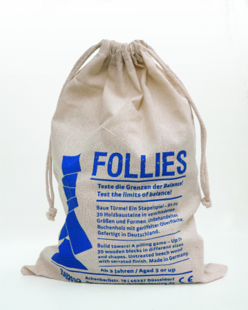 Preview: Lessing - Stapelspie Holzbausteine "Follies im Sack"